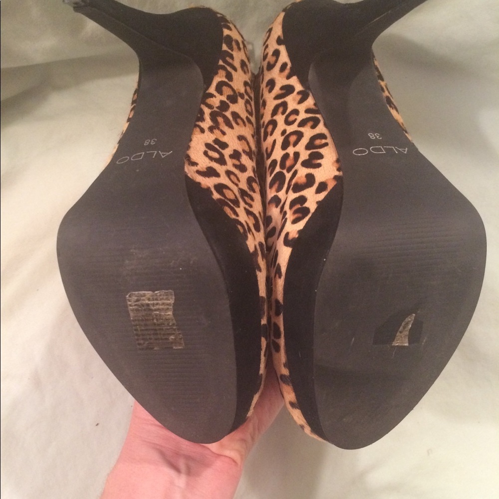 ALDO leopard booties 7.5 - Picture 3 of 4